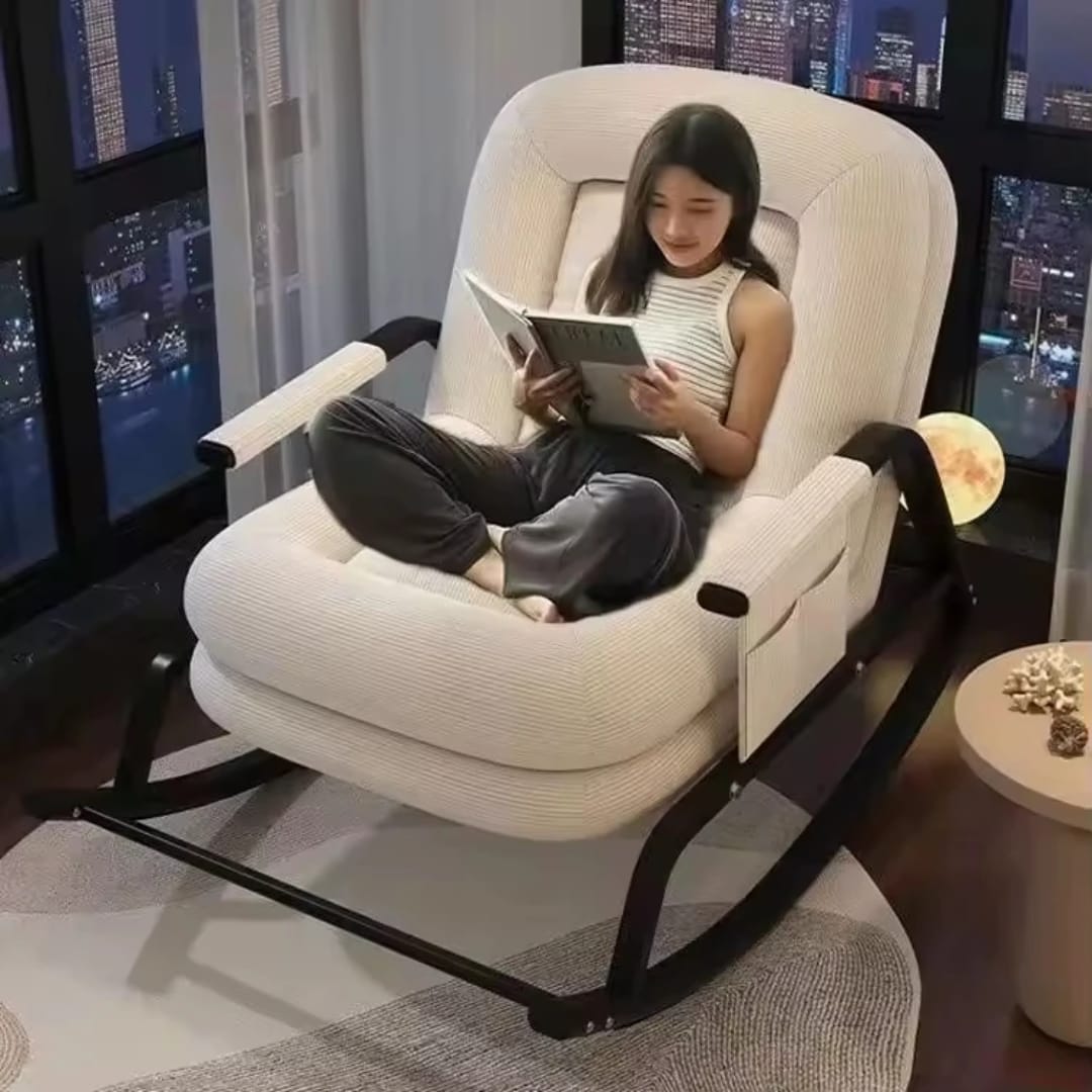 fauteuil à bascule moderne